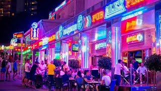 Wild Nightlife on the Magaluf Strip Majorca [upl. by Amal]