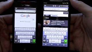 HTC Droid Incredible vs HTC Evo 4G Part 1 [upl. by Bloomer]