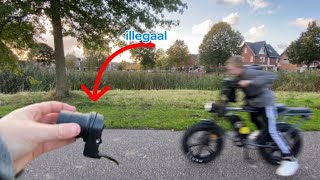 RIJDEN MET GASHANDEL OP FATBIKE [upl. by Yssej52]