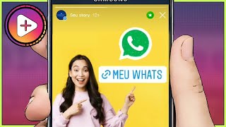 Como Colocar o Link do Whatsapp no Stories do instagram [upl. by Byrom]