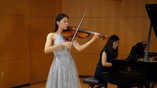 Ludia Kim  Brahms sonata Bruch Romanze Enescu Concertstuck [upl. by Kenleigh622]