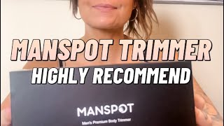 Such a satisfying shave Let’s test this trimmer out on my fiancé manspot bodytrimmerreview [upl. by Claud]