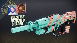 Solstice Keepsake Memento Shader Showcase  Destiny 2 Solstice 2024 [upl. by Nyleahcim]