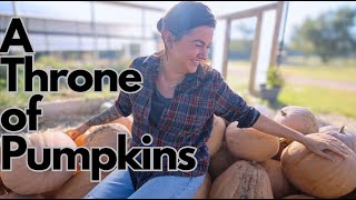 Its not waste A throne of pumpkins  VLOG [upl. by Sauncho]