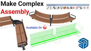 Building Complex Assembly Using Profile Builder 4 In SketchUp [upl. by Rutledge]