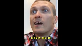 Oleksandr Usyk quotIm Feel Im Very Feelquot [upl. by Lewej]