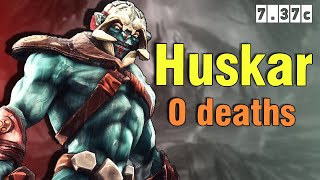 Unstoppable Mid Huskar Flawless Game with 0 Deaths  737c Dota 2 [upl. by Aklog]