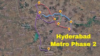 Hyderabad metro Phase 2 Update  Hyderabad infra developments [upl. by Niran]