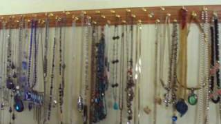 Quick and Easy Necklace and Jewelry Organizer [upl. by Odraleba]