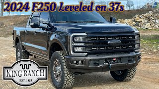 2024 Ford F250 KING RANCH Leveled on 37s PERFECTION [upl. by Roselane441]