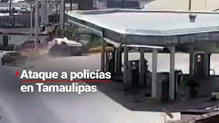 ¡Es un infierno  Captan momento en el que MATAN a elementos de la Guardia Estatal de Tamaulipas [upl. by Laden375]