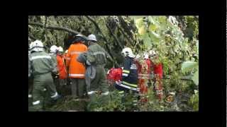 Menschenrettung nach Forstunfall am Sternstein 2012 [upl. by Utham609]