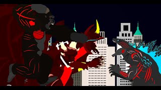 Godzilla vs destoroyah  Battle for life  part 8 e 9   bonus at the end [upl. by Ymmaj]