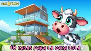 ¡Diez Increibles Casas para la Vaca Lola 🐄🏠  Mini Tectín [upl. by Nivlen]