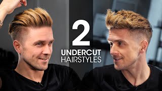 2 QUICK amp EASY Undercut Hairstyles For Men  Men’s Hair Tutorial [upl. by Einitsed808]