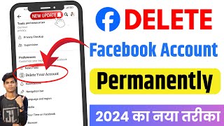 How to delete facebook account permanently 2024 [upl. by Elodie]