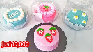 Lunch box cake jual 10000  mini cake kukus  ide jualan makanan [upl. by Nudnarb368]