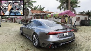 Forza Horizon 5  Audi RS 7 Sportback  Steering Wheel  Shifter  Logitech G29  Drift Drifting [upl. by Liahkim]