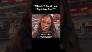 Claressa Shields says Canelo Alvarez should fight Jake Paul ‼️ [upl. by Pagas]