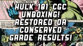 Hulk 181 CGC Unboxing Restored or Conserved Grade 😅 🥺 🤔 [upl. by Harbird]