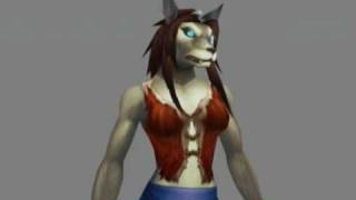 WoW Cataclysm Beta Worgen Female HairStyles [upl. by Esorbma101]