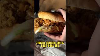 Ranchers Cafe 149rs Zinger Burger Ranchers deal burger😋 food islamabadfoodblog [upl. by Lramaj]