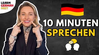 10 Minuten SPRECHEN mit mir 🇩🇪 Alltagsdeutsch  Dialoge üben Learn German Fast [upl. by Htebsil403]