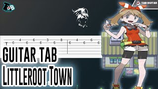 Littleroot Town  Pokemon RubySapphireEmerald Guitar Tutorial TAB [upl. by Ardnuassac]