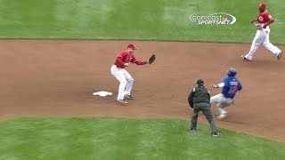 CHCCIN Mesoraco nails Castro trying to steal [upl. by Asenej651]