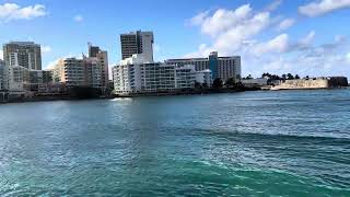 Атлантический Океан и Пляж Condado с Моста Двух Братьев San Juan Puerto Rica February 10 2024 [upl. by Hennebery]