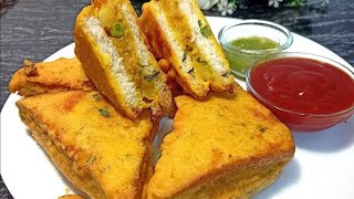 🤤Bread pakoda  Breakfast recipe👌 Thehappyfamily9999 [upl. by Sheng]