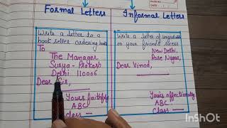 13 October 2024Formal Letter vs Informal Letter  Similarity  Differences  Format  Examples [upl. by Jeni]