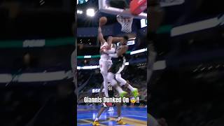 GIANNIS Gets POSTERIZED 😱 sports nba giannisposterizer [upl. by Hekking]