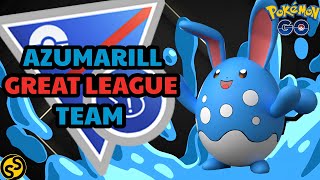 AZUMARILL GREAT LEAGUE BEST TEAM IN POKEMON GO BATTLE LEAGUE SEASON 18 2024 [upl. by Siuqcram]