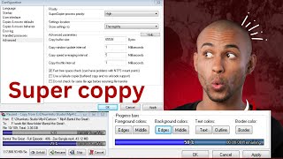 how to increase super copy speed SuperCopier Configuration file transfer with super copy fullspeed [upl. by Swayder]