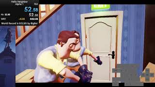 Hello Neighbor  Alpha 1 Former World Record 52550 [upl. by Alysoun119]