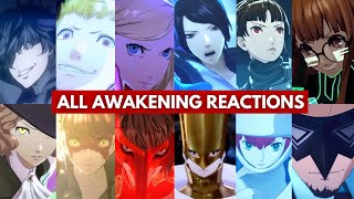 Persona 5  ALL AWAKENING REACTIONS Royal  Strikers  Andy Bru [upl. by Ssitruc]