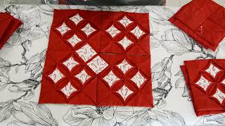 Hand quilting cathedral windows [upl. by Aelat898]