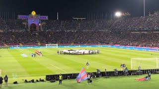 FC Barcelona Anthem LIVE  Champions League ANTHEM [upl. by Aiclef]