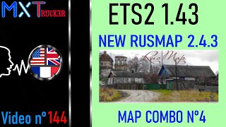 144  ETS2 143 BIG MAP COMBO  NEW RUSMAP 243  NEW RC [upl. by Garvy47]