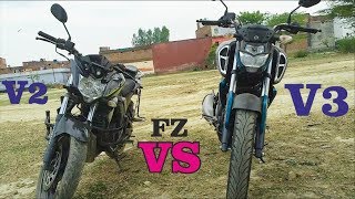 FZS V3 ABS VS FZS V2 Whats Is New Features [upl. by Senzer]