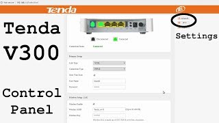 Tenda V300 Modem Router VDSL2 • Control panel login and settings overview [upl. by Oeniri]