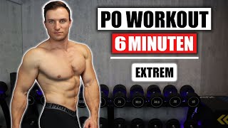 6 Minuten Po Workout für Zuhause ohne Geräte  Sehr Effektiv  Sascha Huber [upl. by Aracal]