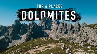 TOP 6 DOLOMITES destinations you MUST visit [upl. by Obidiah]