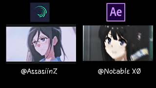 Alight Motion Vs After Effects  Reina Kousaka  Telepatia  Amv   Edit   Free Preset [upl. by Euphemiah52]