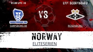 Sarpsborg 08 VS Rosenborg NORWAY Eliteserien LIVESCORE [upl. by Parnell]