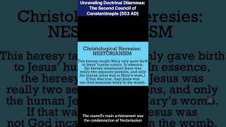 Unraveling Doctrinal Dilemmas The Second Council of Constantinople 553 AD shortsvideo history [upl. by Yllaw433]