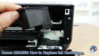 Canon Pixma MG4250 How to ChangeReplace Ink Cartridges [upl. by Magner]