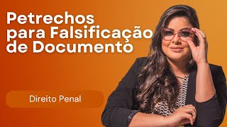 AULA 17 Direito PenalCrimes Contra a Fé Pública Petrechos para Falsificação de Documento Art 294 [upl. by Yeargain]