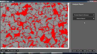 Measuring area percentage of regions Pearlite and Ferrite in a steel image [upl. by Nesahc]